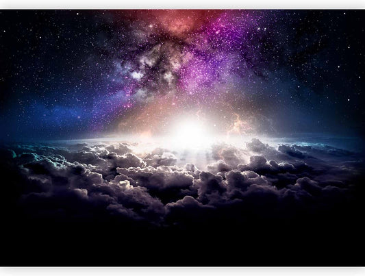 artgeist Premium Wall Mural Galaxy 197x138 in - Non-Woven Wallpaper Fleece Wall Decor Photo Print Picture Image Design Home Mural Cosmos Sky Star Cloud Purple i-A-10009-a-a