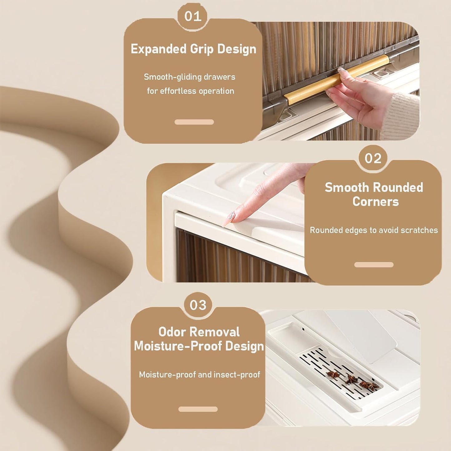 Plastic Storage Bins with Lids, Clothes Folding Storage Box and Closet Organizers and Containers for Home, Closet Stackable Storage for Home, Office, Dorm