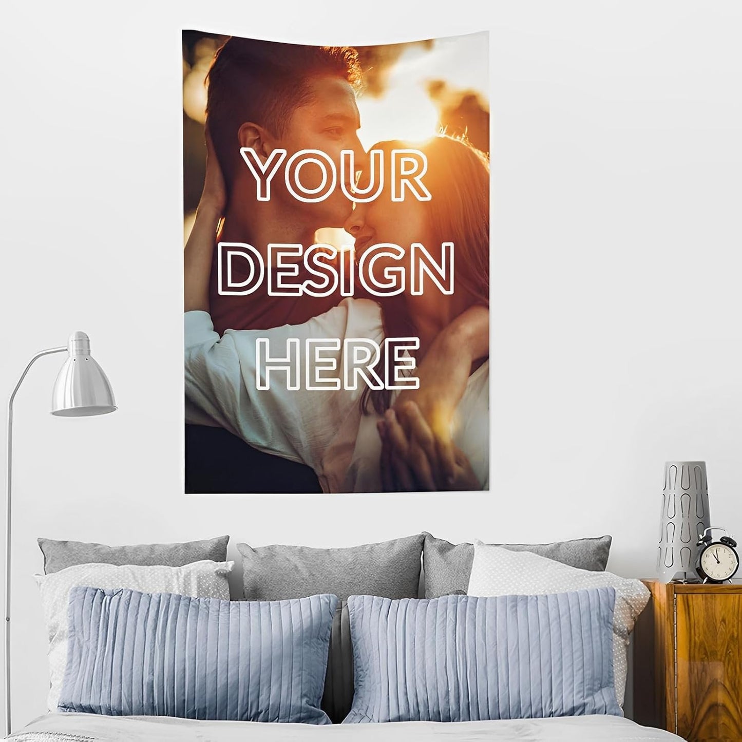 Custom Tapestry For Wall Bedroom Custom Backdrop Personalized Image Text Photo Customized Funny Tapestry Banners And Signs Single Picture Vertical Tapestrys