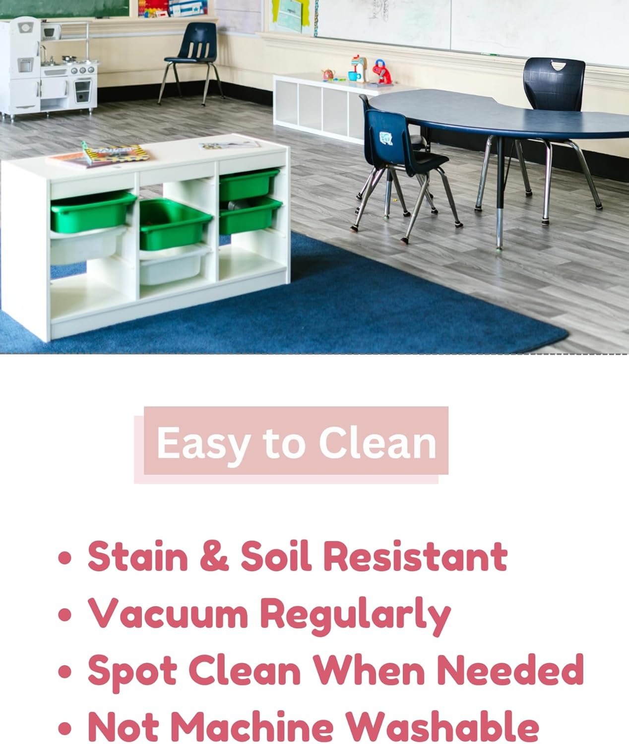 KOECKRITZ Soft and Colorful Kids Classroom Area Rugs (Passes Flammability Pill Test) Many Sizes and Bright Colors to Select from (8' Round, Lime)