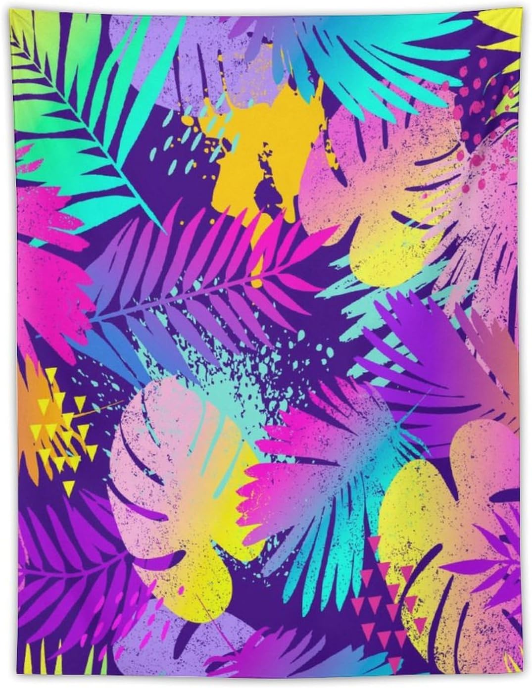 ICMOLYYENLO Palm Leaf Tapestry Wall Hanging, Tropical Leaves Plant Jungle Green Hawaiian Art Home Decor for Guest Bedroom Living Room Dormitory 30" x40