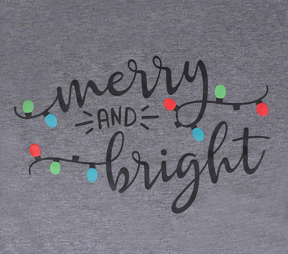 Tobrief Women's Long Sleeve V-Neck Shirts Fall Graphic Tees Loose Casual T-Shirt