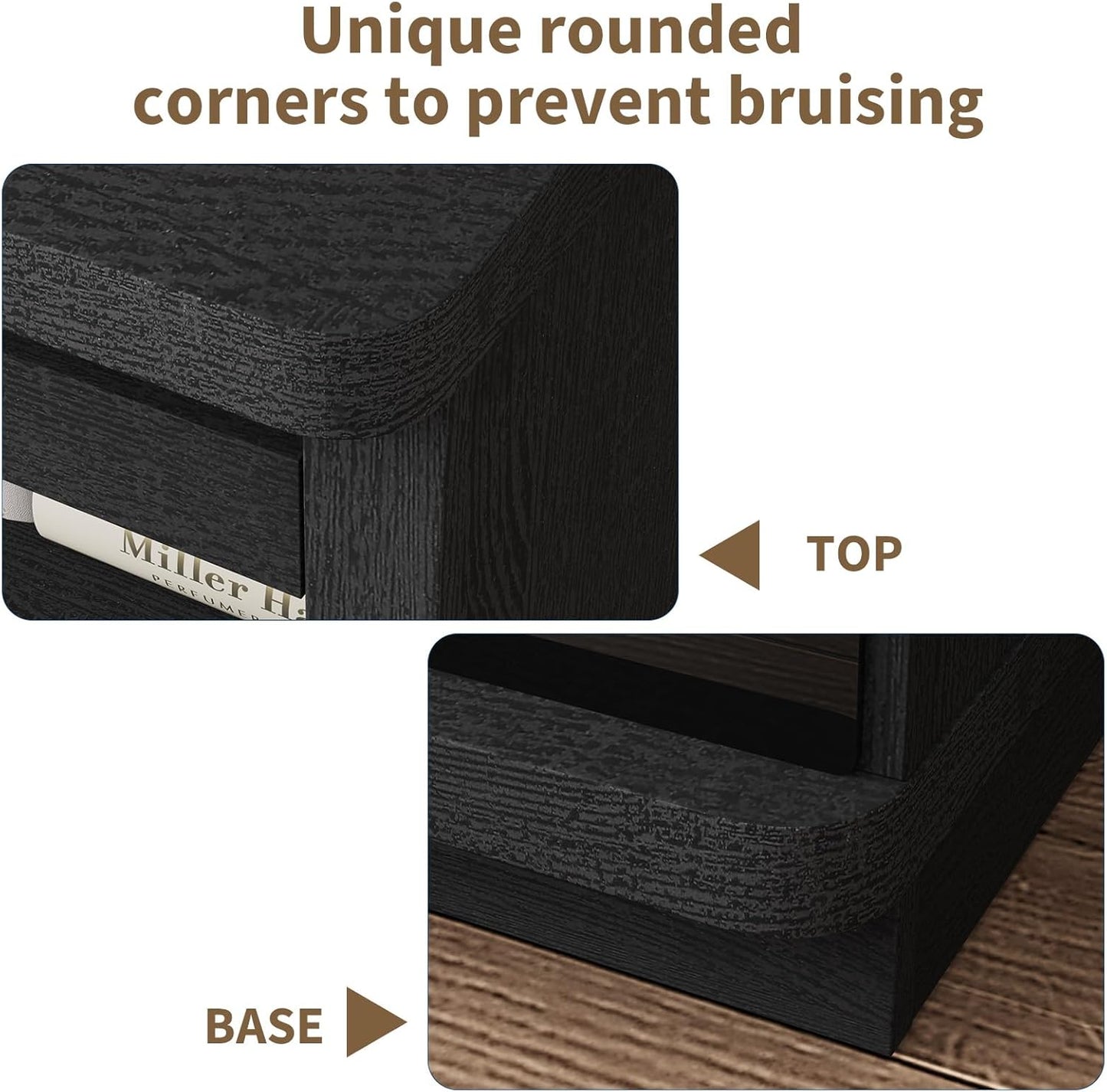 Rresyet 5 Tier Bookcase with Flip-Flop Design, 71" x 37" x 16" Wooden Book Shelf, Extra Bookshelf Storage Organizer, Display Standing Shelf Unit for Home Office, Living Room, Study Room (Black