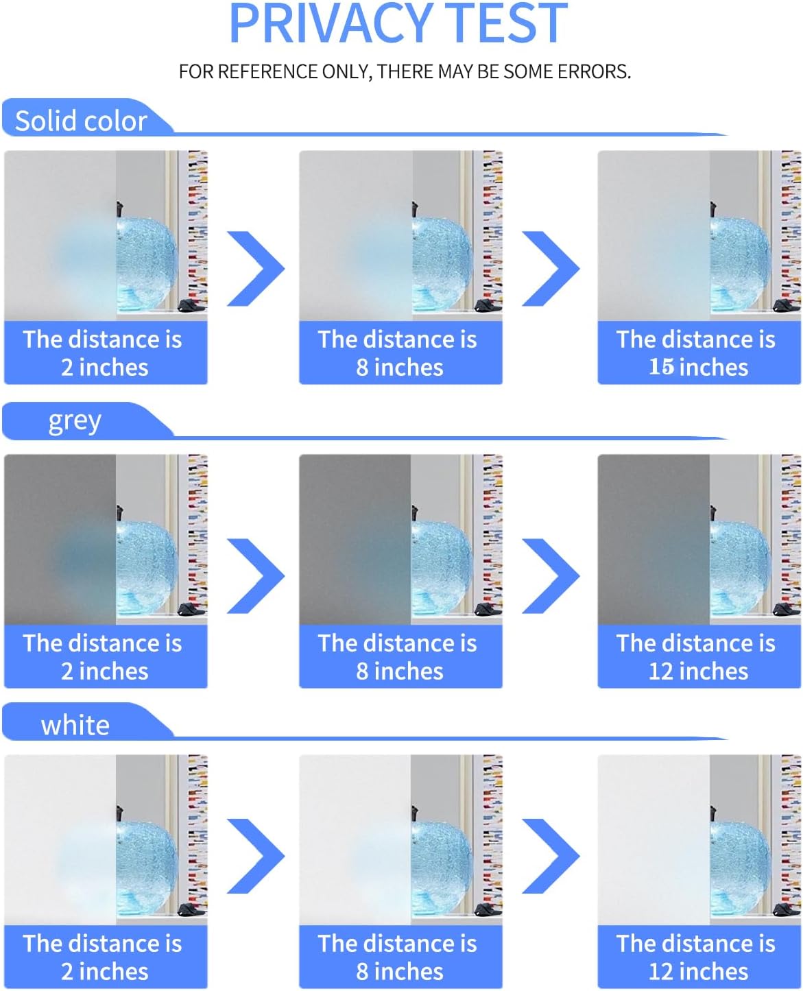 Frosted Glass Window Privacy Film Decorative, Bathroom Privacy Film for Glass Windows Cover, Static Cling, Removable, Reusable, Anti-UV, Anti-Glare, Heat Blocking,Gray,23.6X196.9Inch