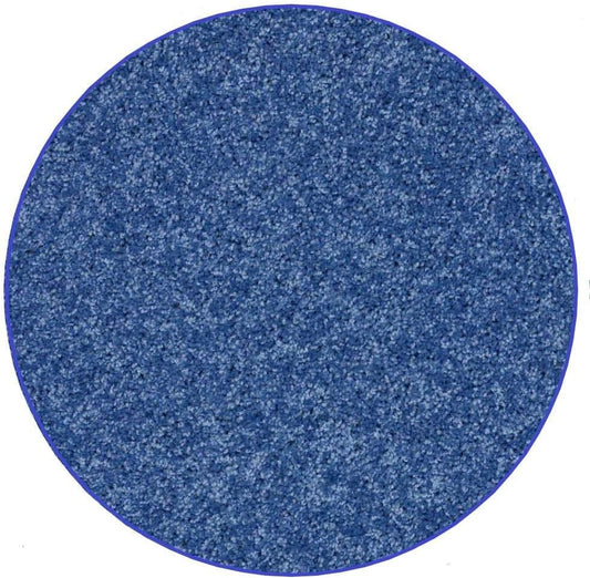 KOECKRITZ Soft and Colorful Kids Classroom Area Rugs (Passes Flammability Pill Test) Many Sizes and Bright Colors to Select from (9' Round, Royal)