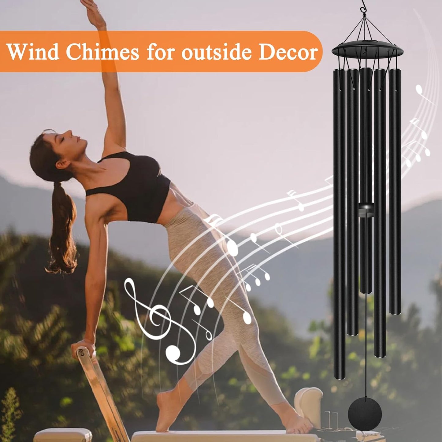 Large Wind Chimes for Outside Deep Tone, 65" Deep Tone Wind Chimes for Outside Porch Garden Patio Balcony Memorial Room Decor, Memorial Sympathy Gift for Loss of Loved One