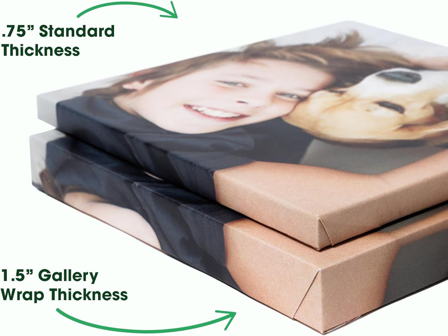 BuildASign Custom Canvas Prints with Your Photos – Personalized Picture To Canvas Wall Art, Perfect for Home Decor, Gifts & Keepsakes, Ready to Hang (12" L x 18" W x .75”D)