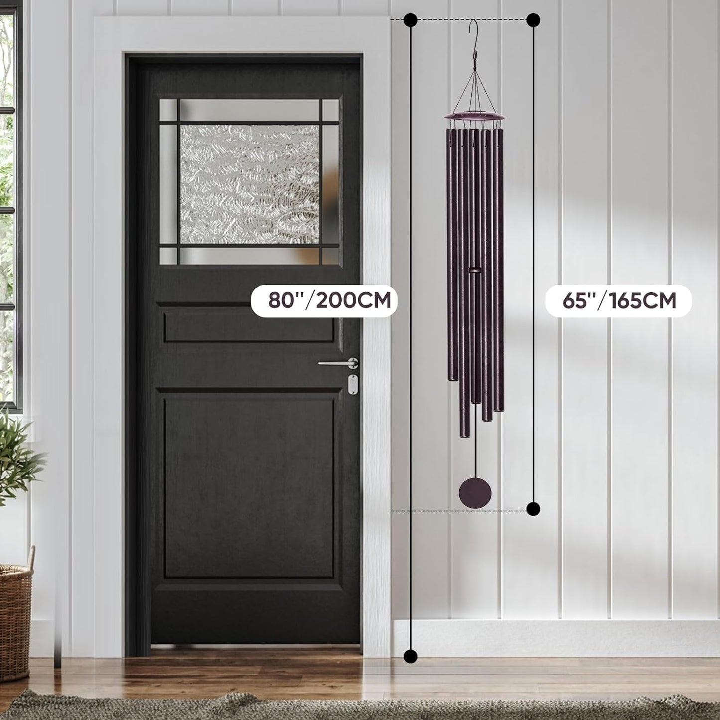 Large Wind Chimes for Outside Deep Tone, 65" Deep Tone Wind Chimes for Outside Porch Garden Patio Balcony Memorial Room Decor, Memorial Sympathy Gift for Loss of Loved One