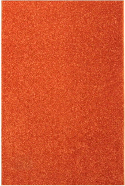 KOECKRITZ Soft and Colorful Kids Classroom Area Rugs (Passes Flammability Pill Test) Many Sizes and Bright Colors to Select from (3' x 12', Tangerine)