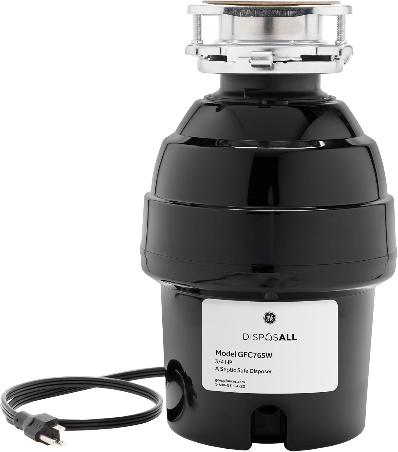 GE GFC765W Disposer, Black