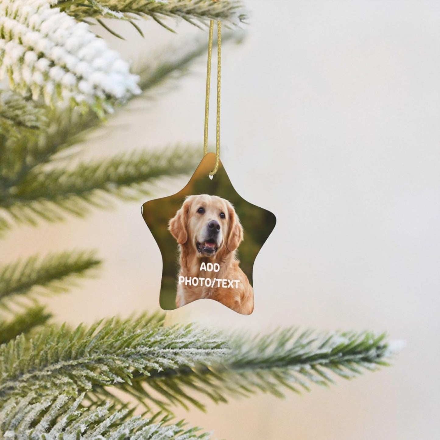 Personalized Christmas Ornaments 2025 Custom Ornament Xmas Photo Ornament Customized Gifts Star Shap