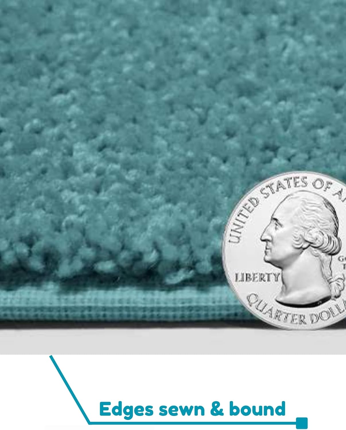 KOECKRITZ Soft and Colorful Kids Classroom Area Rugs (Passes Flammability Pill Test) Many Sizes and Bright Colors to Select from (10' x 10', Surf)