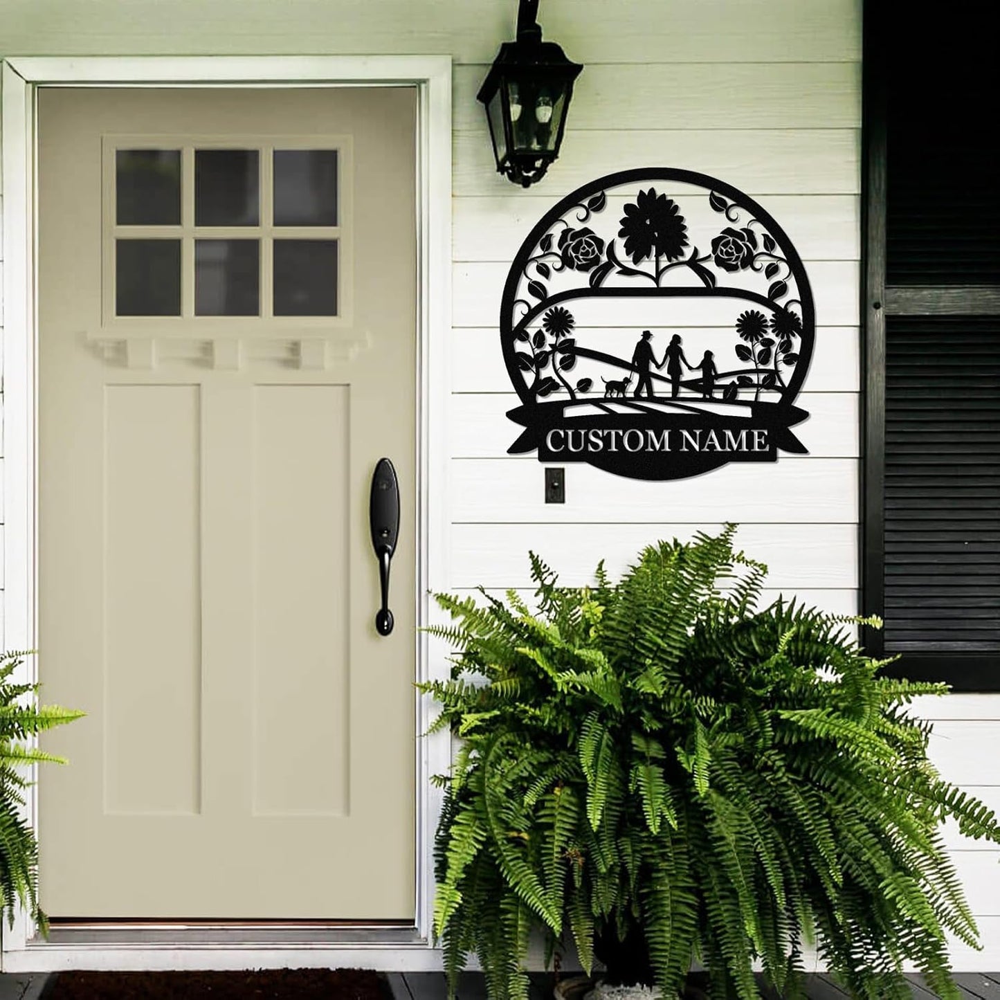 Personalized Family Name Sign, Custom Family Signs Metal Wall Decor, Family Wall Art, Metal Signs Customized, Family Wall Decor for Living Room, Rustic Hanging Decoration Sign, Housewarming Gifts