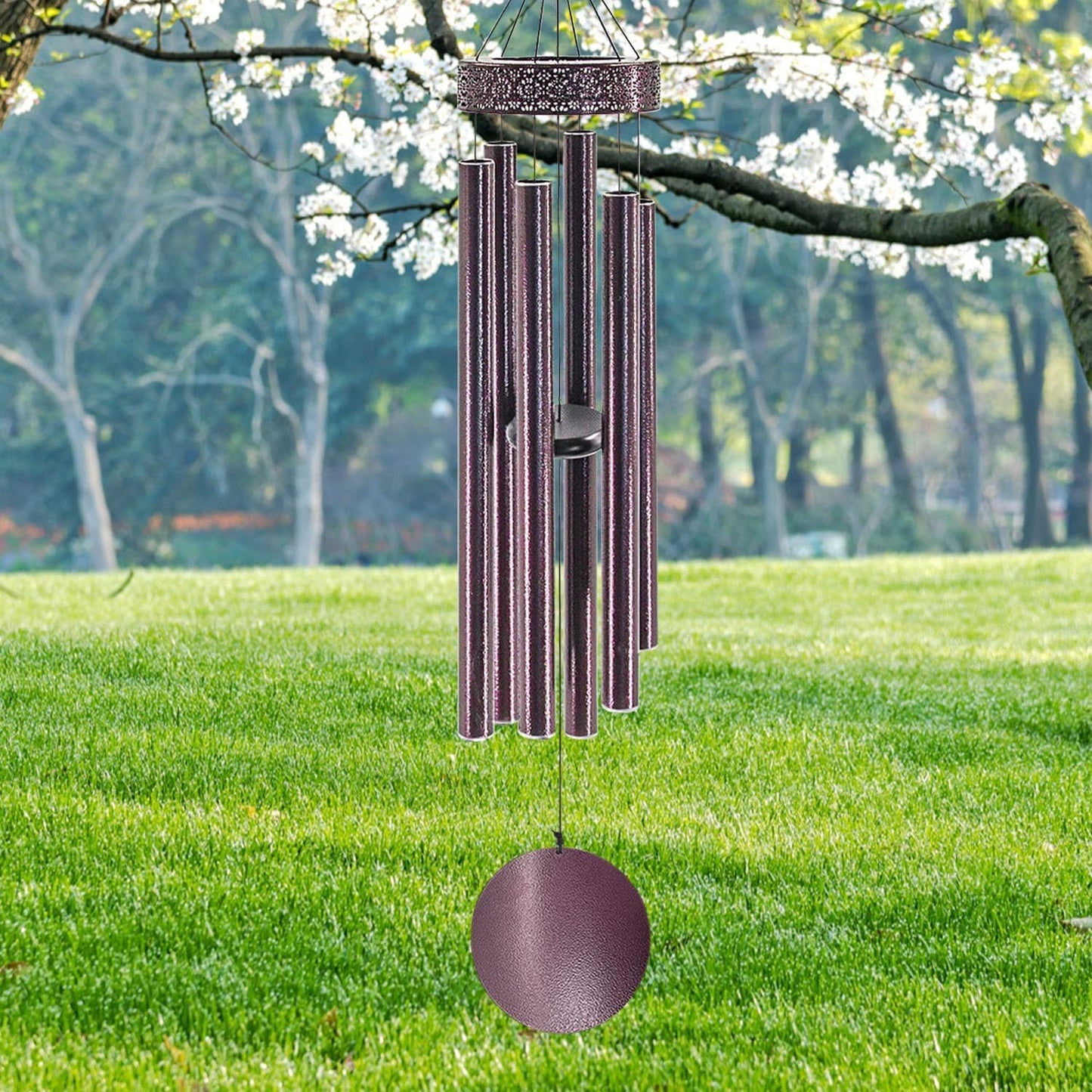 ASTARIN 48'' Large Wind Chimes - 6 Heavy Tubes, Memorial Outdoor Chimes for Garden Decor, Sympathy Gifts, Bronze
