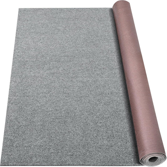 Marine Carpet,5 FT x 20 FT Smoke Gray Indoor Outdoor Carpet 0.2" Thick Boat Carpet with Water-Proof TPE Backing, Non-Slide Outdoor Marine Carpet Roll for Home, Patio, Porch, Deck