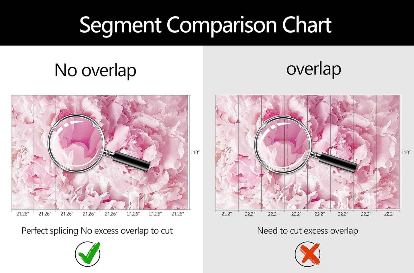 WFBHUA-Pink Floral Wallpaper Mural Peony Flower Wallpaper for Girls Bedroom Wall Murals(Not Peel and Stick)