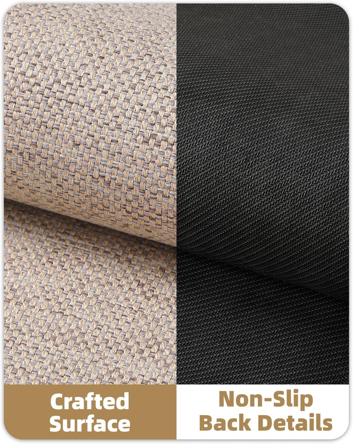 Color&Geometry Front Door Mat Indoor 26"x47", Ultra Non Slip Rubber Backed Dirt Trapper, Low Profile Thin washable, Easy Clean Entry Entryway Rug Door Mat Indoor Entrance, Khaki (Rolled-up NO Creases)