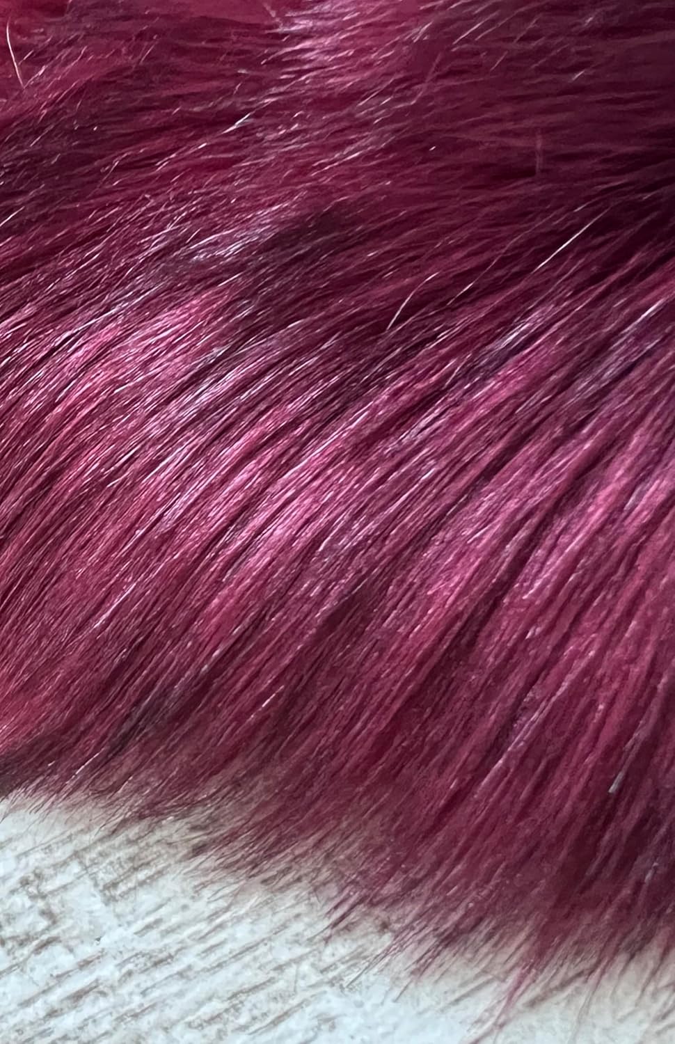 LAMBZY Faux Sheepskin Super Soft Hypoallergenic Free Shape Silky Shag Rug, Luxury Shaggy Plush Carpet for Bedrooms Living Kids Room Sofa Rugs (Burgundy, Double 2'x6')