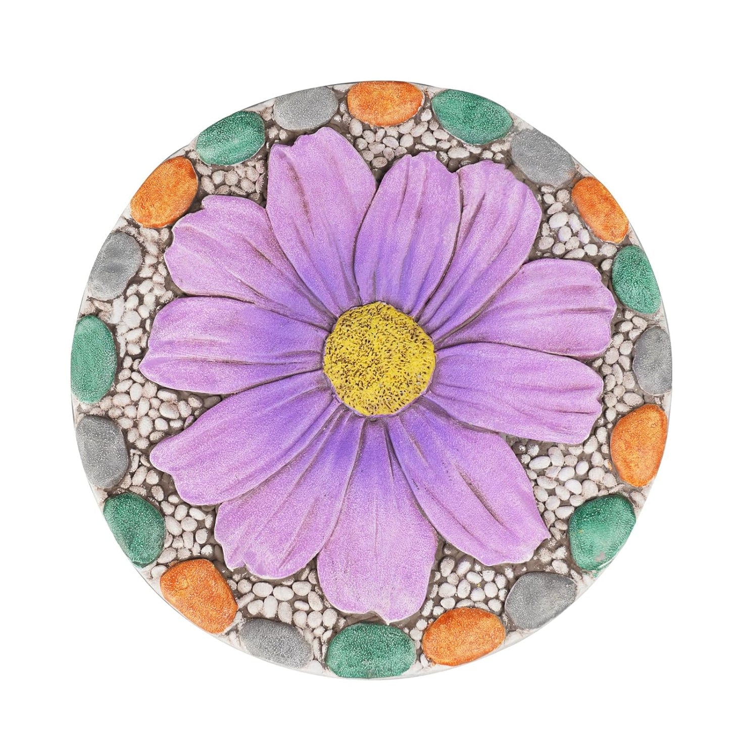 Outdoor Garden Decor Stepping Stones - Outside Garden Yard Decorative Stones Gifts for Women Garden Decor for Outside 10x10x0.75 Inch Cynkeyee