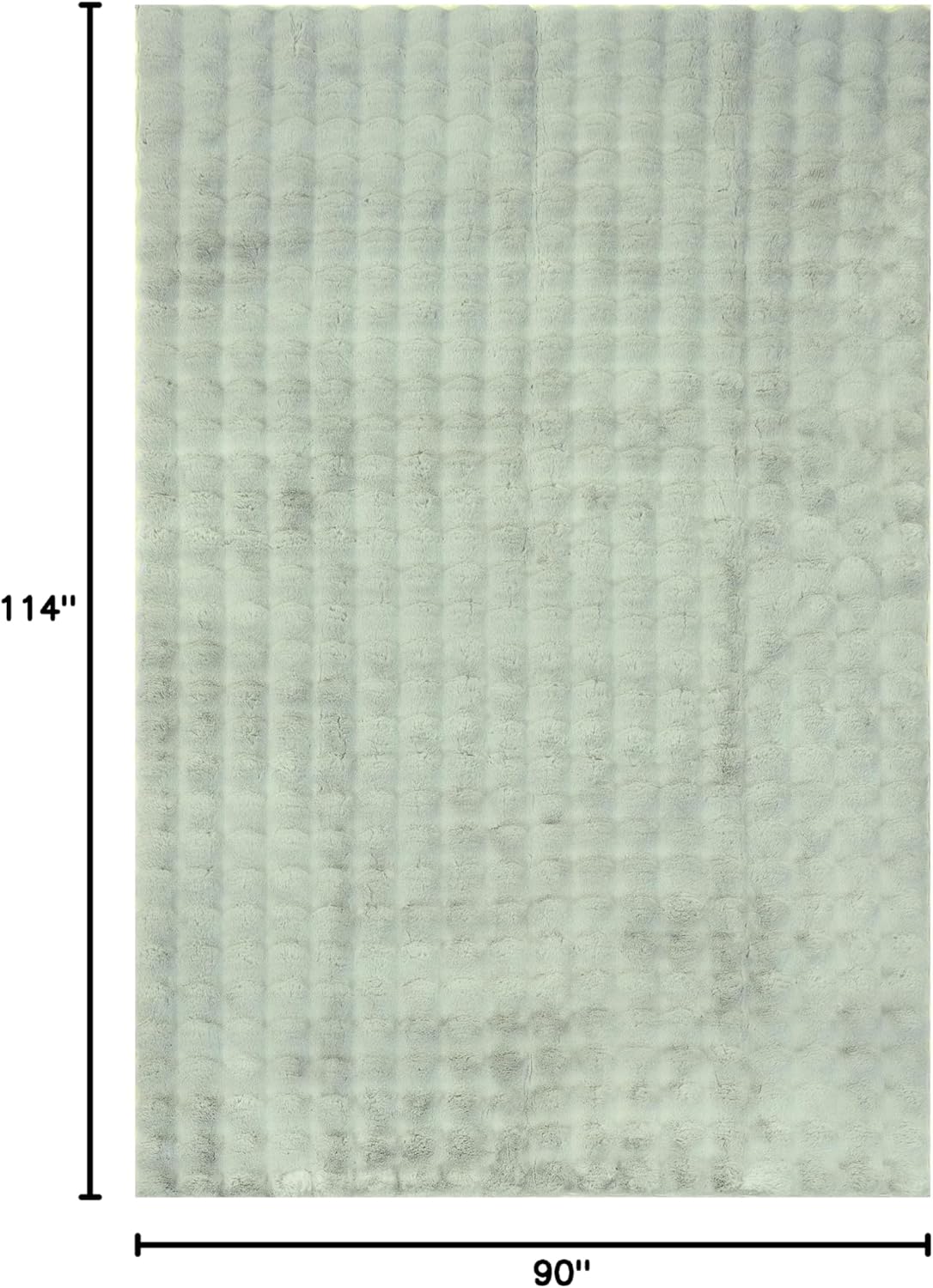 nuLOOM 7'6" x 9'6" Cozy Plush Area Rug, Machine Washable, Non-Slip, Soft Fluffy Shag Carpet for Living Room Bedroom Kids Room Nursery Home Decor, Jeni Green