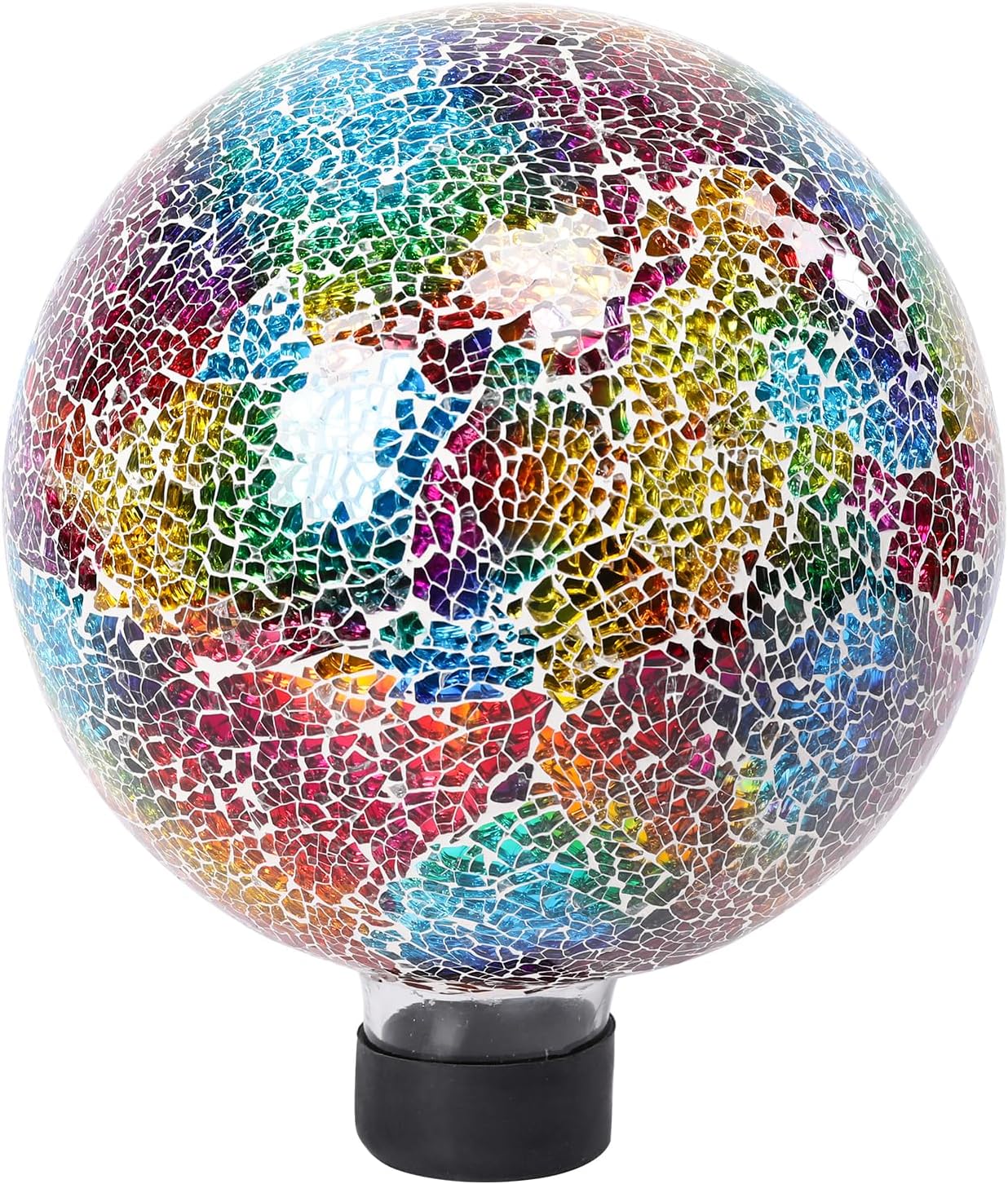 VCUTEKA Gazing Ball, 8" Glass Gazing Balls Sphere for Garden Lawn Outdoor Ornament Yard Decorative