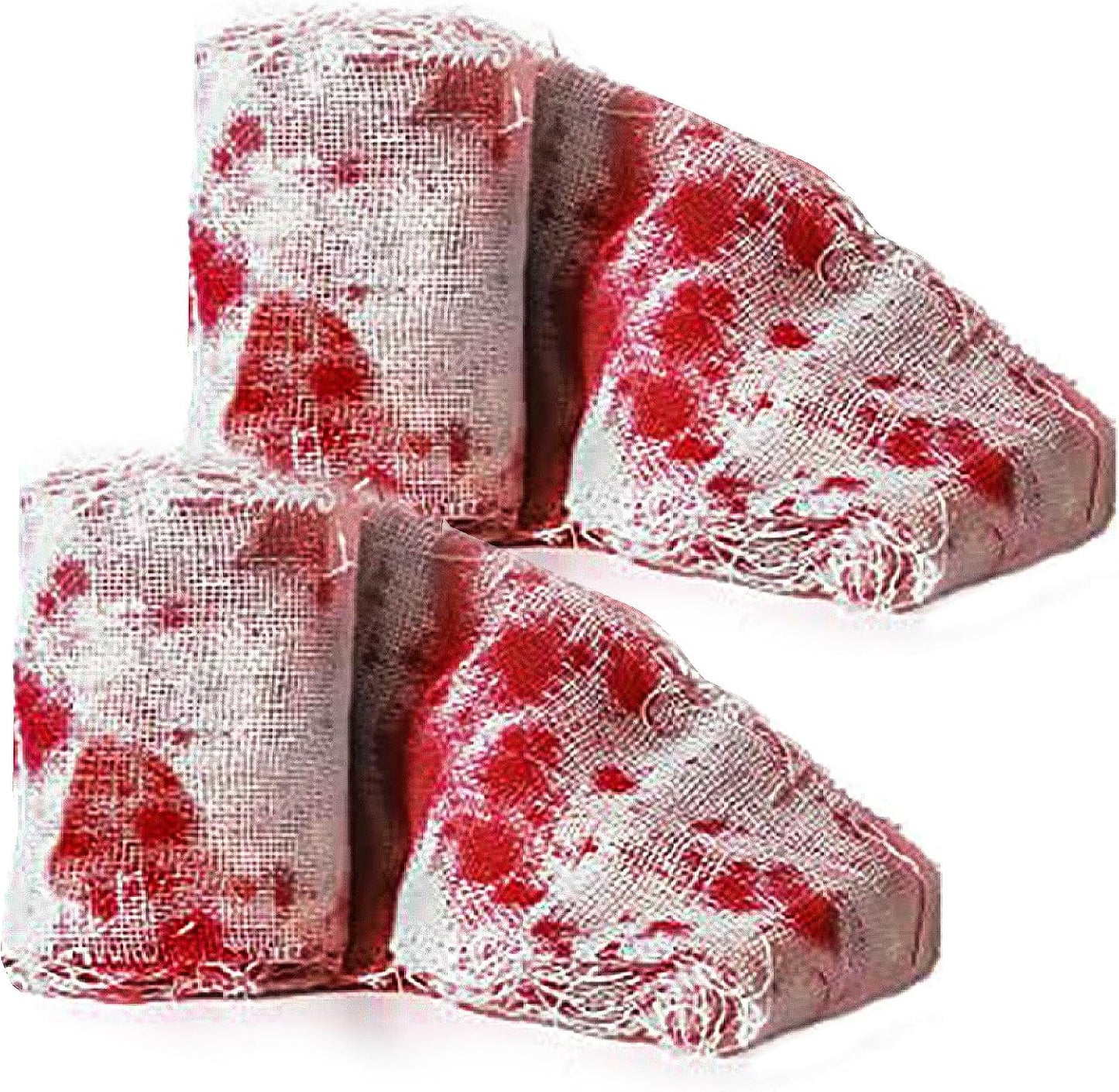 Wholelovein 2 PCS Halloween Creepy Cloth 800 Inch Bloody Scary Blood Gauze Bandages Decorations