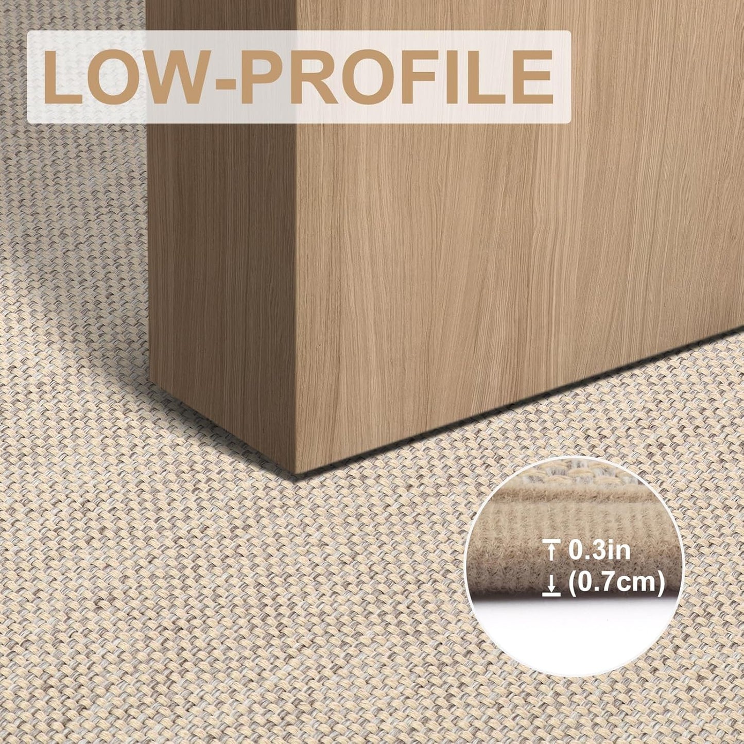 LEKEEPGO Door Mat 17"x29", Door Mat Indoor Entrance, Non Slip Rubber Backing Front Door Mat Washable Absorbent Inside Door Mat Low-Profile Doormat Entryway Mat Resist Dirt Indoor Door Mat, Khaki