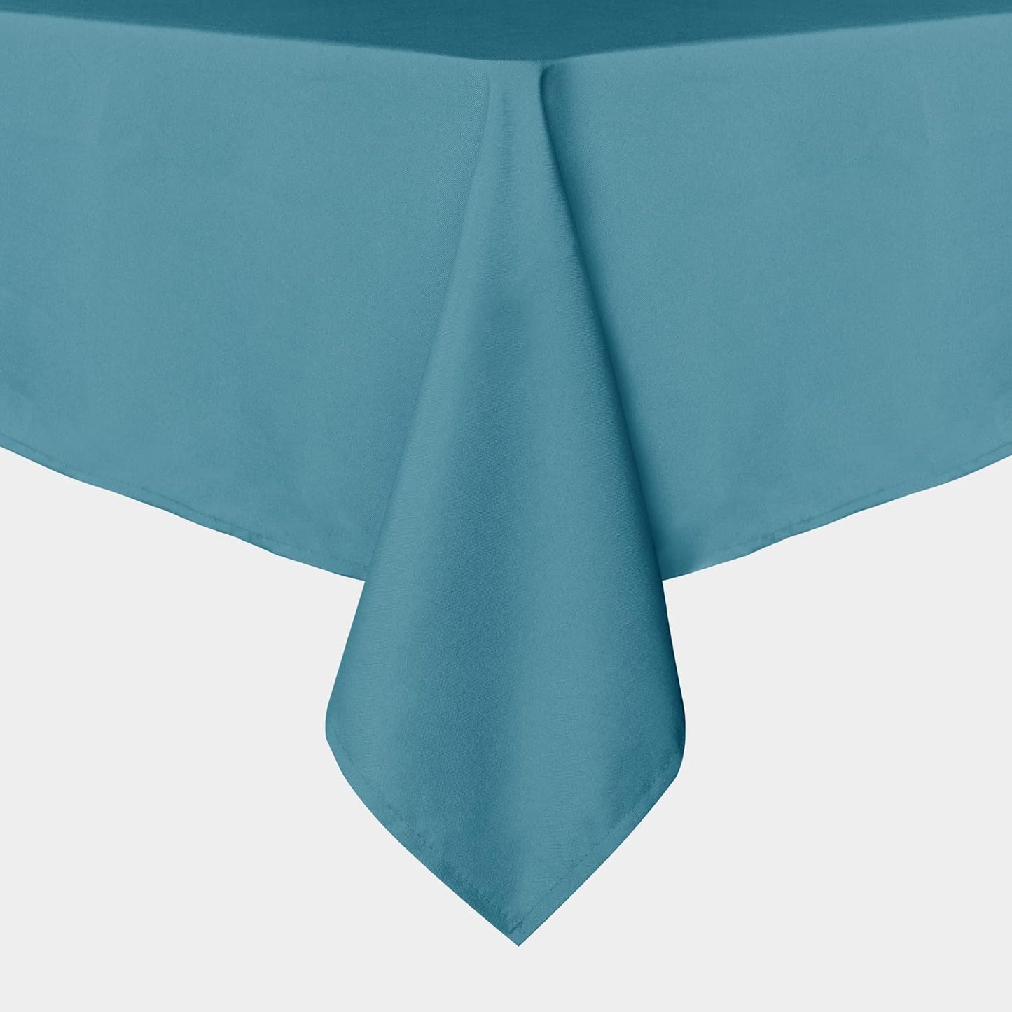 sancua Rectangle Tablecloth - 70 x 90 Inch - Stain and Wrinkle Resistant Washable Polyester Table Cloth, Decorative Fabric Table Cover for Dining Tables, Buffet Parties and Camping, Teal