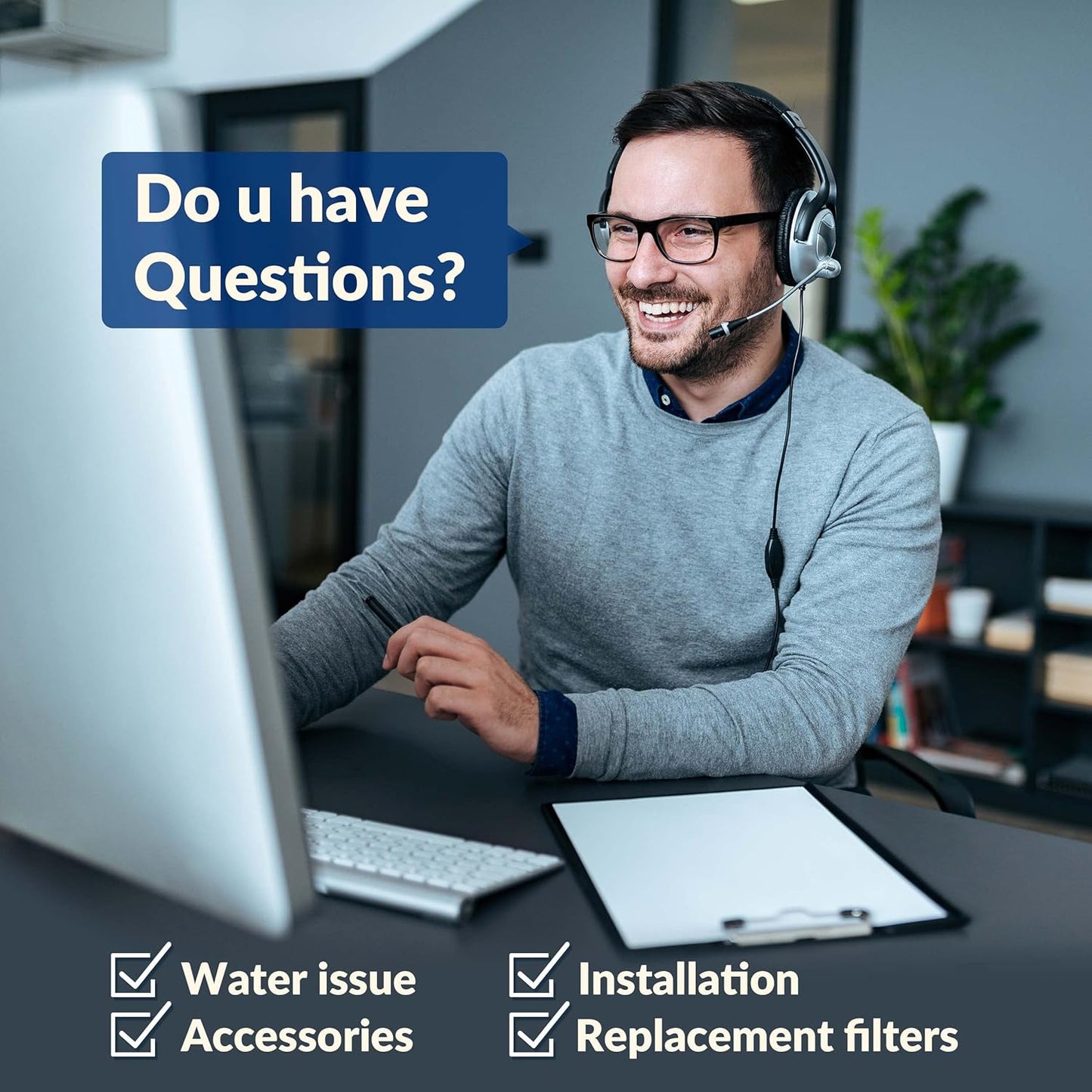 iSpring F4DS 6-Month Replacement Supply Filter Cartridge Pack Set for DS4B & DS4S, Sediment, Compound, Carbon Block and Post Carbon Filter (Pack of 1)