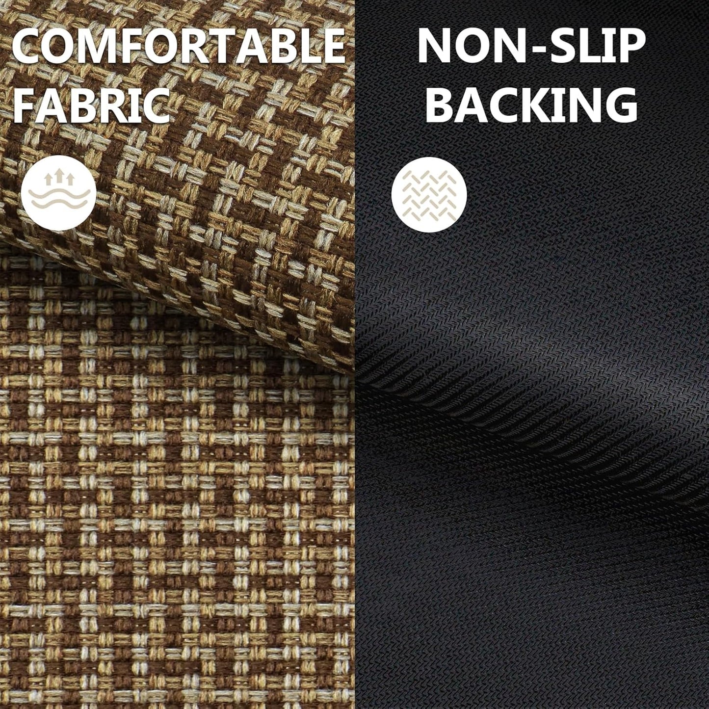 LEKEEPGO Door Mat Indoor Entrance 24"x47", Absorbent Indoor Door Mat Large, Non Slip Rubber Backing Inside Door Mats, Washable Floor Mat, Low-Profile Doormat for Front Door, Entryway, Entrance, Brown