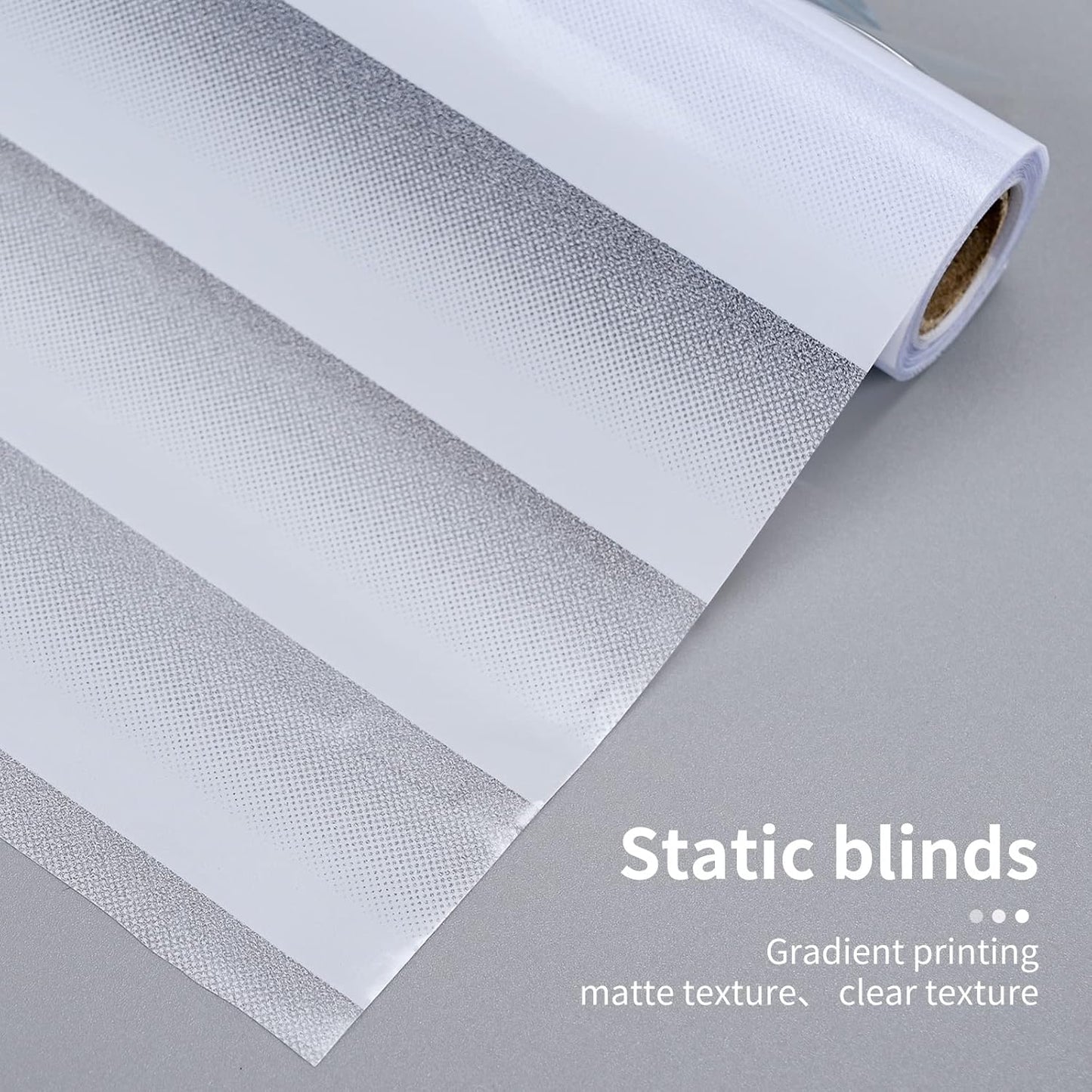 Window Privacy Film with Installation Tools, Blinds Pattern, Static Cling, Anti UV, Heat Control, Ideal for Home Shower Office Glass Door (Blinds Pattern, 35.4X157.4Inch)