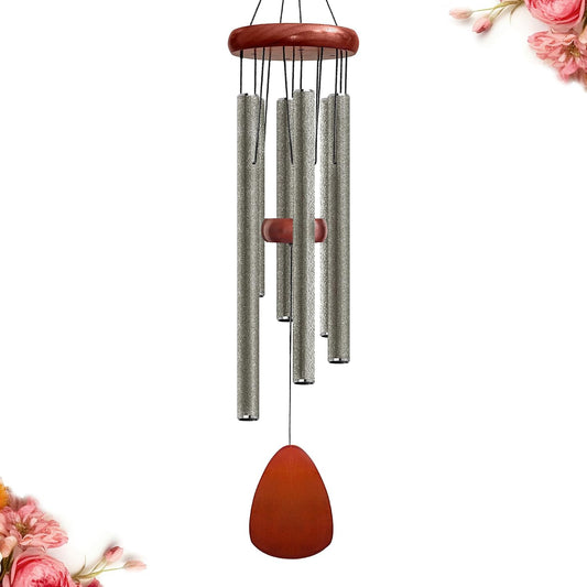 28" Wind Chime for Mothers Day, Decorative Wind Chimes for Outside, Memorial Windchimes Remembrance Gift for Women Mom Grandma, Metal Wind Chimes Outdoor Decor for Garden Patio Zen(Copper)