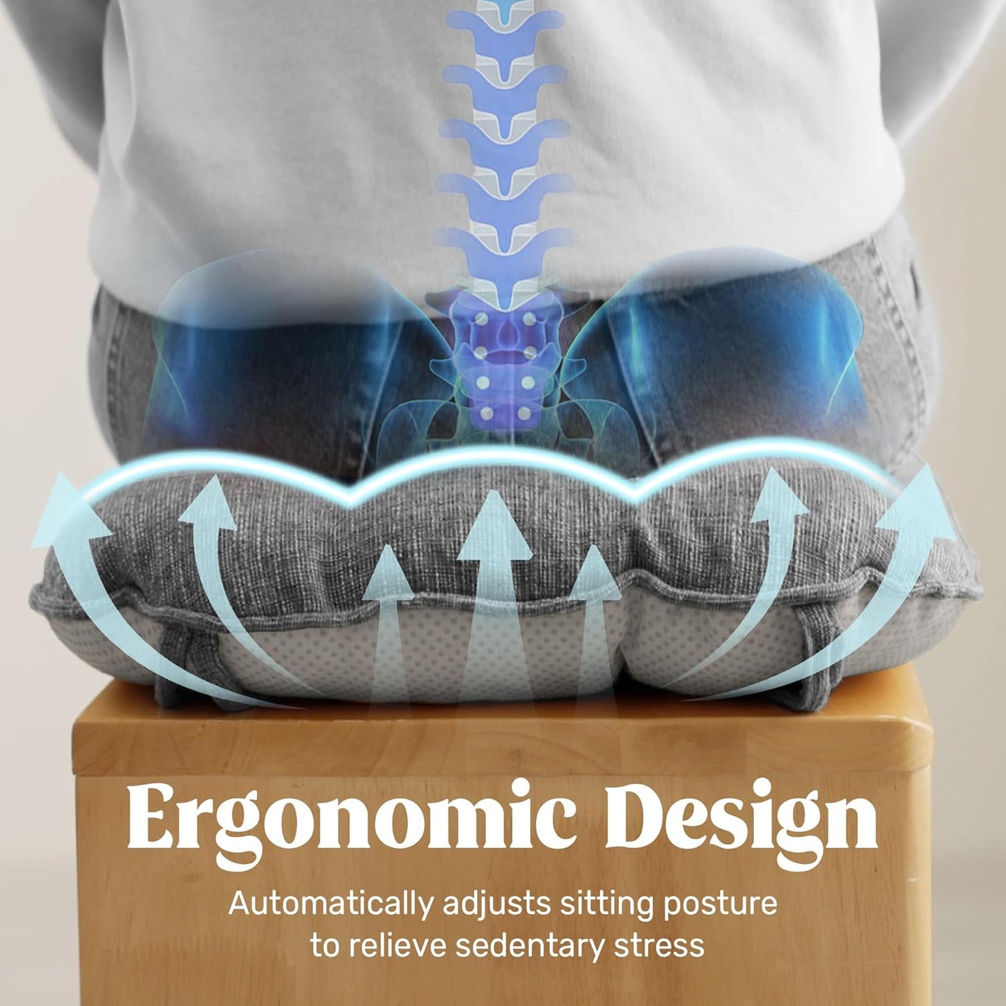 puredown® Chair Cushions for Dining Chairs, Tufted Memory Foam Chair Pads with Non-Slip Backing, Kitchen Seat Cushions with Ties, Washable Seat Pad Set of 4, 15.5" x 15.5" x 4", Dark Grey