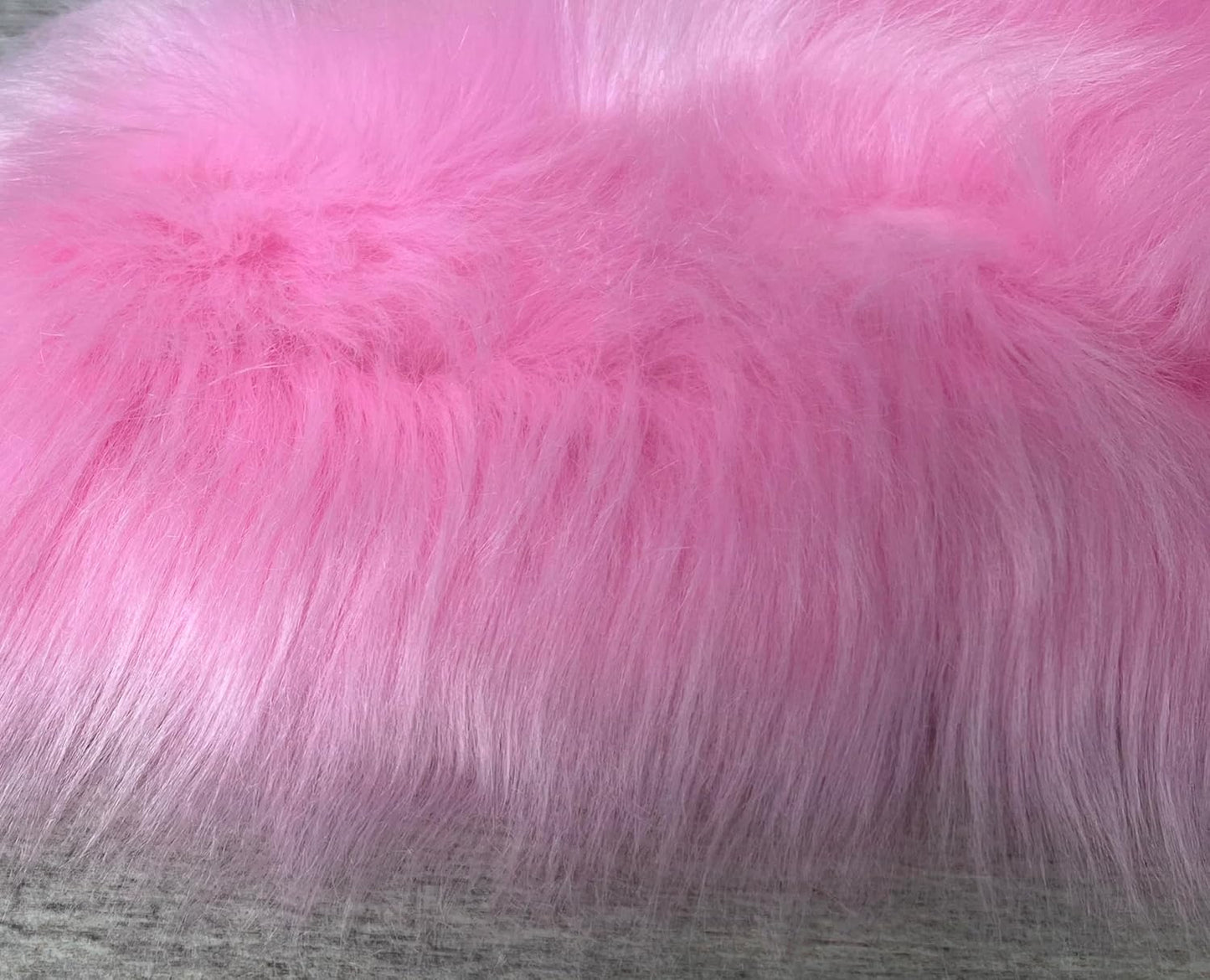 LAMBZY Faux Sheepskin Super Soft Hypoallergenic Free Shape Silky Shag Rug, Luxury Shaggy Plush Carpet for Bedrooms Living Kids Room Sofa Rugs (Pink, Double Side by Side 3'x4')