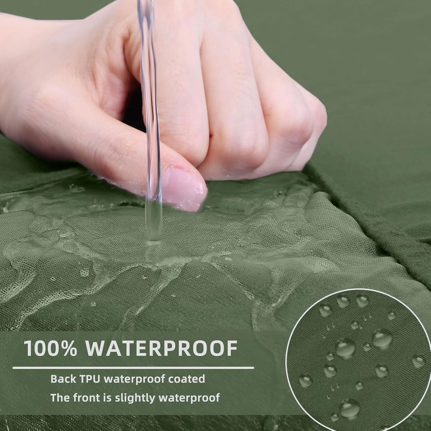 hyha Waterproof Couch Cushion Covers, Sectional Sofa Slipcovers Washable, L Shape Chaise Dog Couch Covers for Sectional Sofa, Universal Furniture Protector (1 Piece for Chaise XL, Bronze Green)