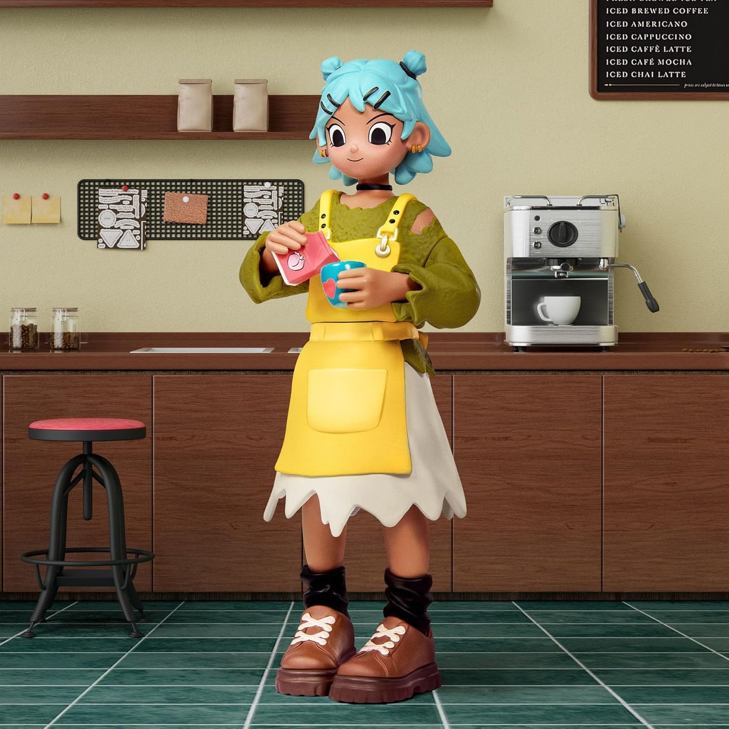 POP MART Peach Riot Rush Hour Series Figures 12PCs Blind Box Figures, Random Design Action Figures Collectible Toys Home Decorations, Holiday Birthday Gifts for Girls and Boys, Whole Set