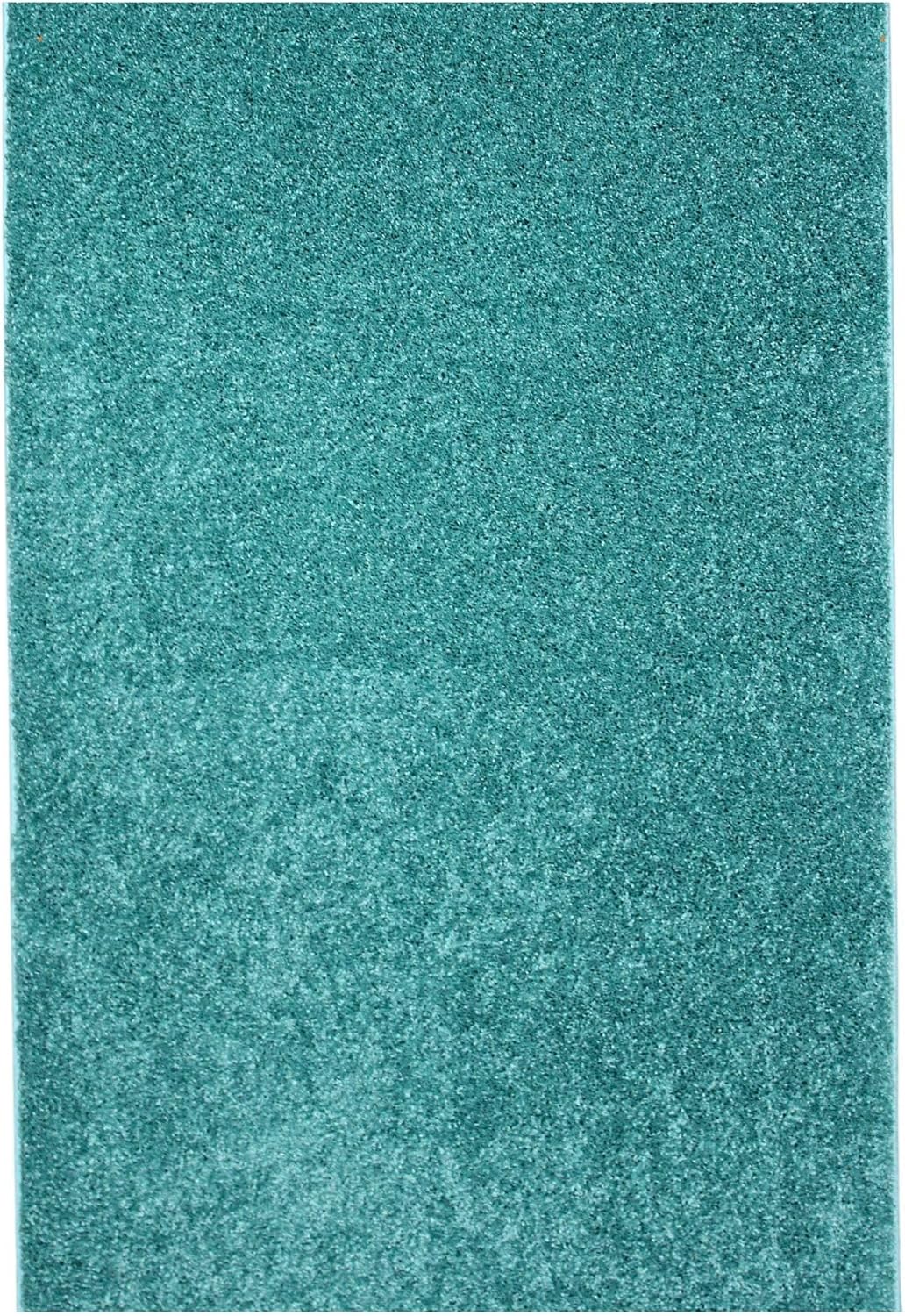 KOECKRITZ Soft and Colorful Kids Classroom Area Rugs (Passes Flammability Pill Test) Many Sizes and Bright Colors to Select from (12' x 12', Surf)