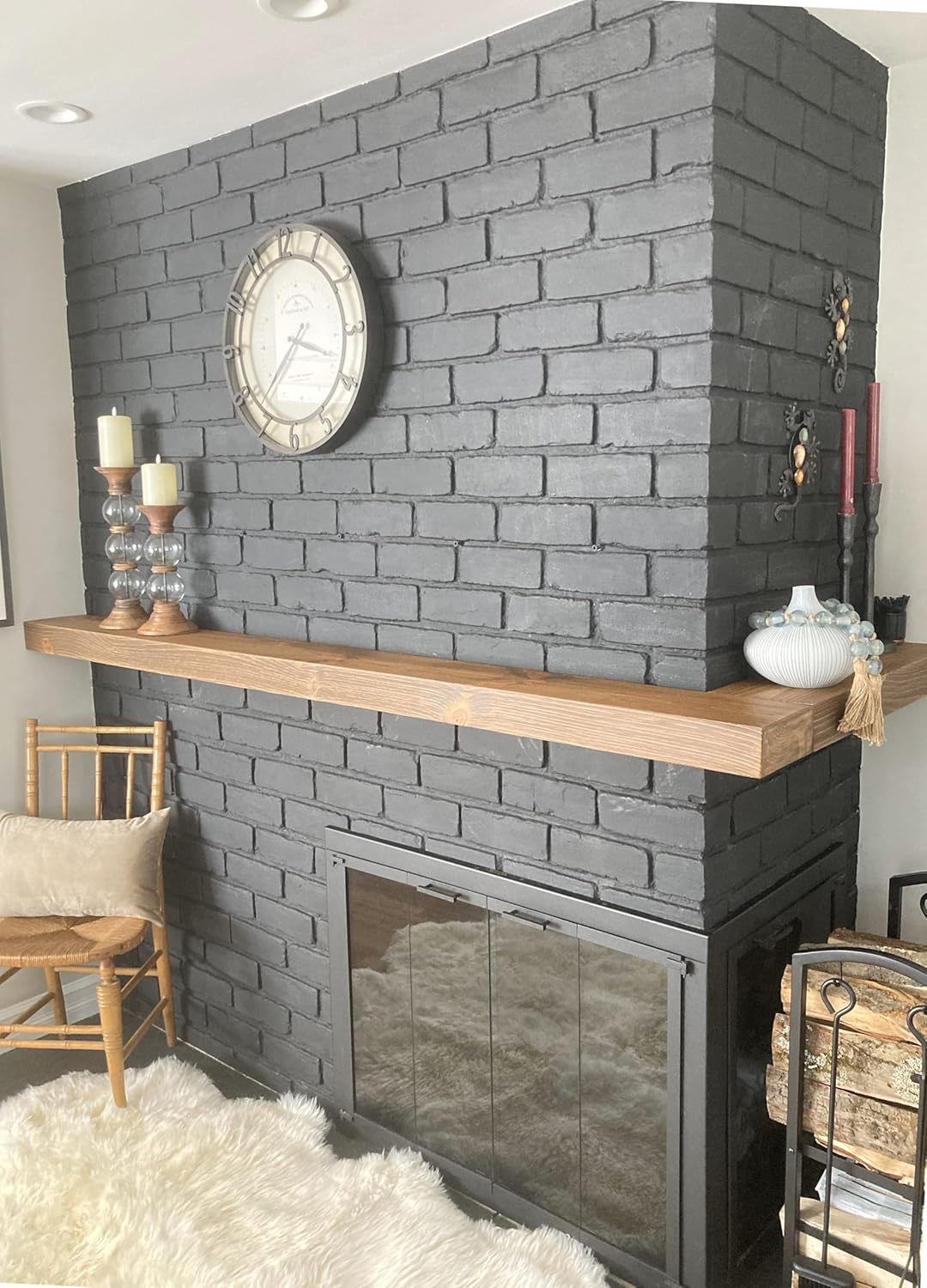 joelsantiques 30 Inch Floating Shelves for Wall - 30x6x2 in - Unfinished Wood Shelf Design, Wooden Wall Shelves for Bedroom, Bathroom, Kitchen and Living Room - Display and Store Your Décor at Home