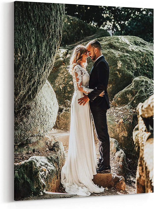 Personalized Custom Canvas Prints: Photo On Canvas (Framed Canvas, 12X16) Transform Your Photos into Stunning Framed Wall Art Digitally Printed Photo To Canvas Ideal for Home Deco