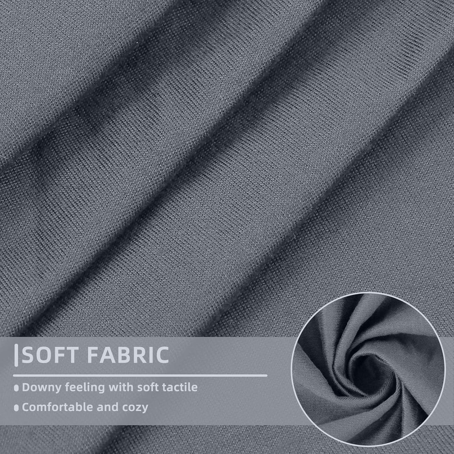 hyha Waterproof Couch Cushion Covers, Sectional Sofa Slipcovers Washable, L Shape Chaise Dog Couch Covers for Sectional Sofa, Universal Furniture Protector (1 Piece for Chaise XL, Dark Grey)