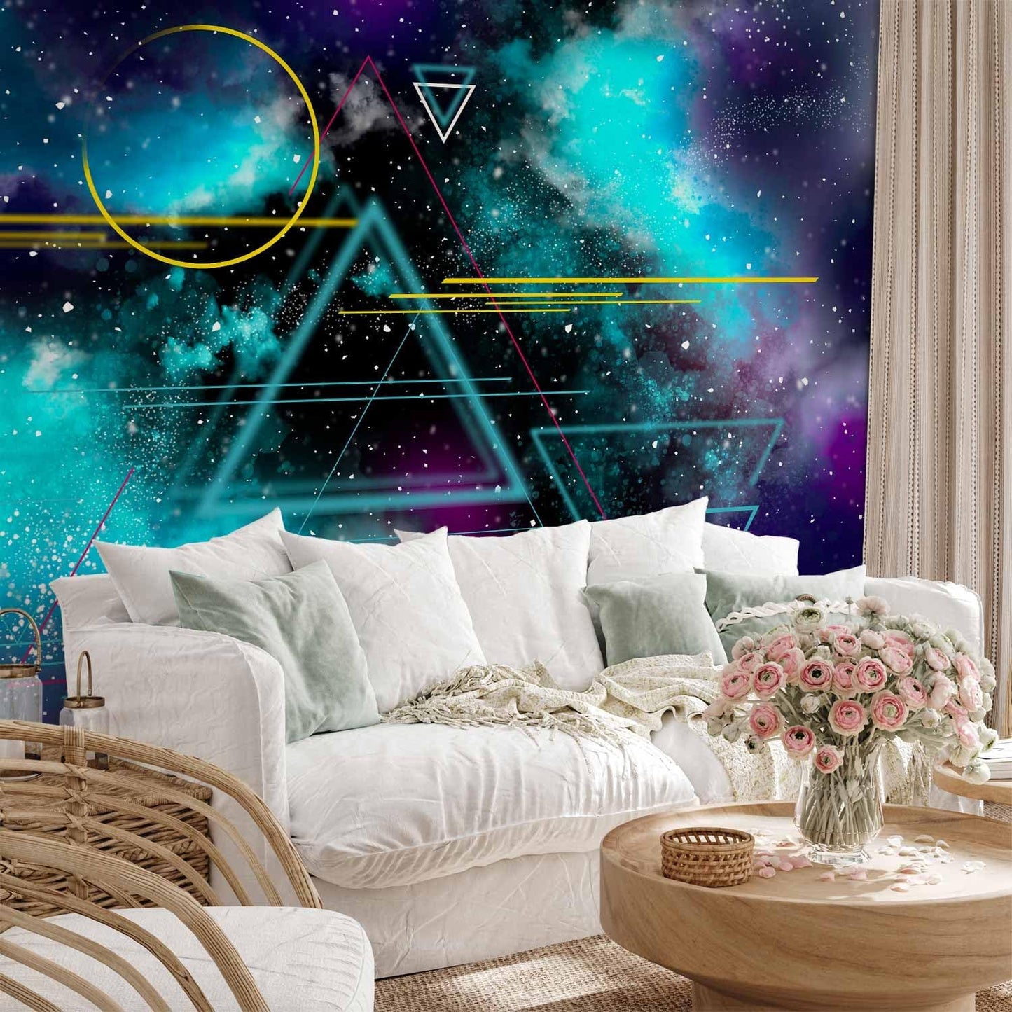 artgeist Premium Wall Mural Galaxy 98x69 in - Non-Woven Wallpaper Fleece Wall Decor Photo Print Picture Image Design Home Mural Cosmos Galaxy Cosmonaut Astronaut a-A-10328-a-a