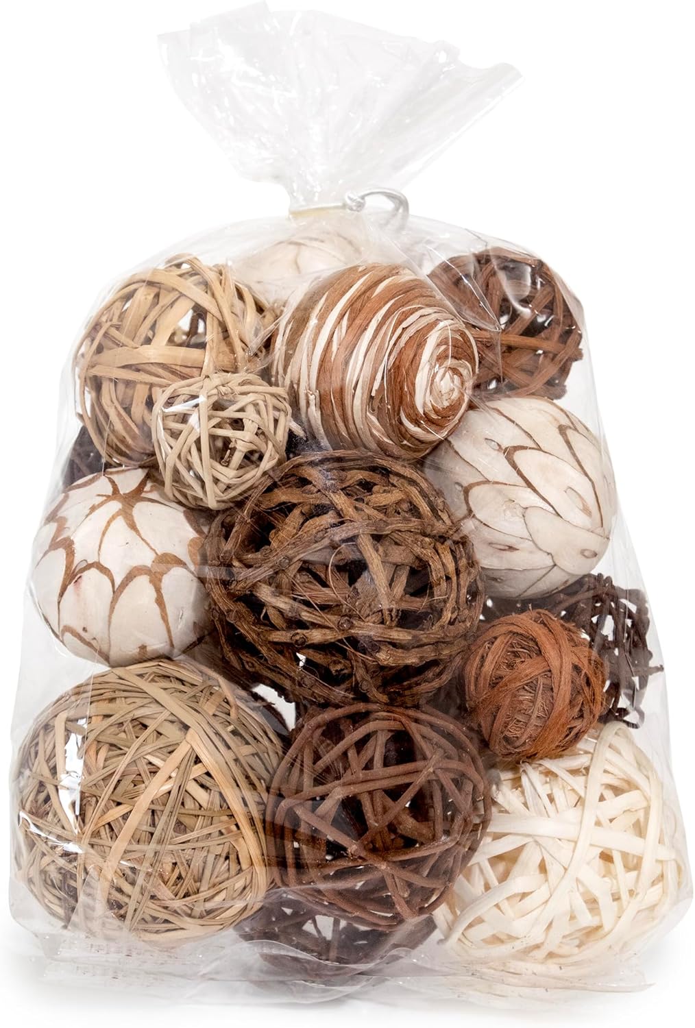 ANDALUCA Decorative Balls Bag Bowl Filler Home Decor (Beige)