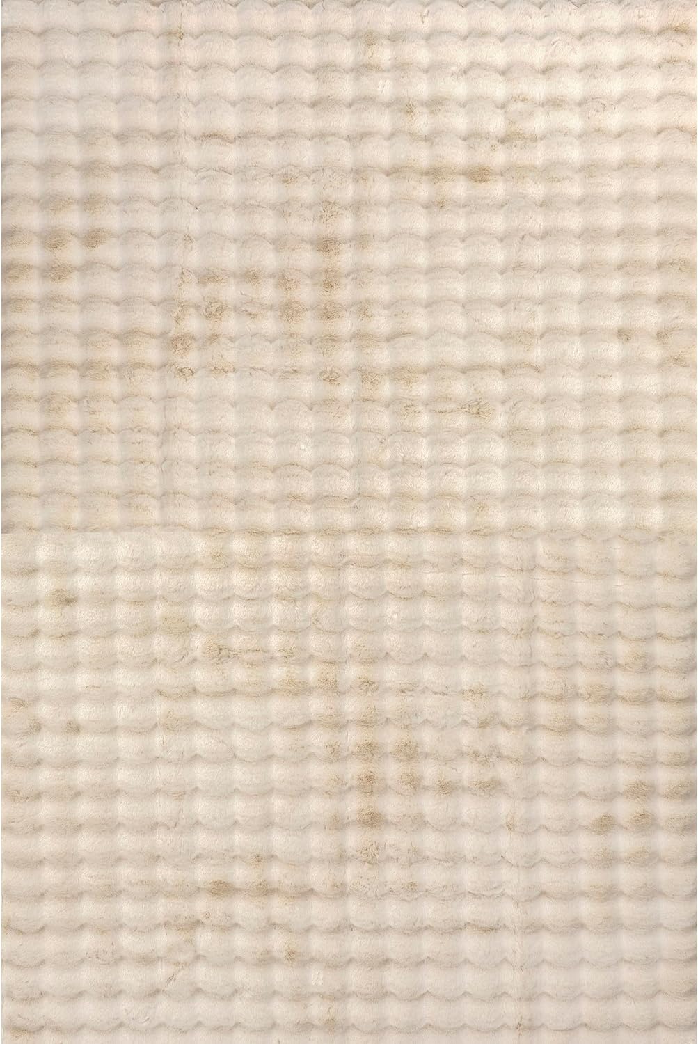nuLOOM Jeni Checkered 6 Round Machine Washable Area Rug for Living Room Bedroom Dining Room Kitchen, Beige