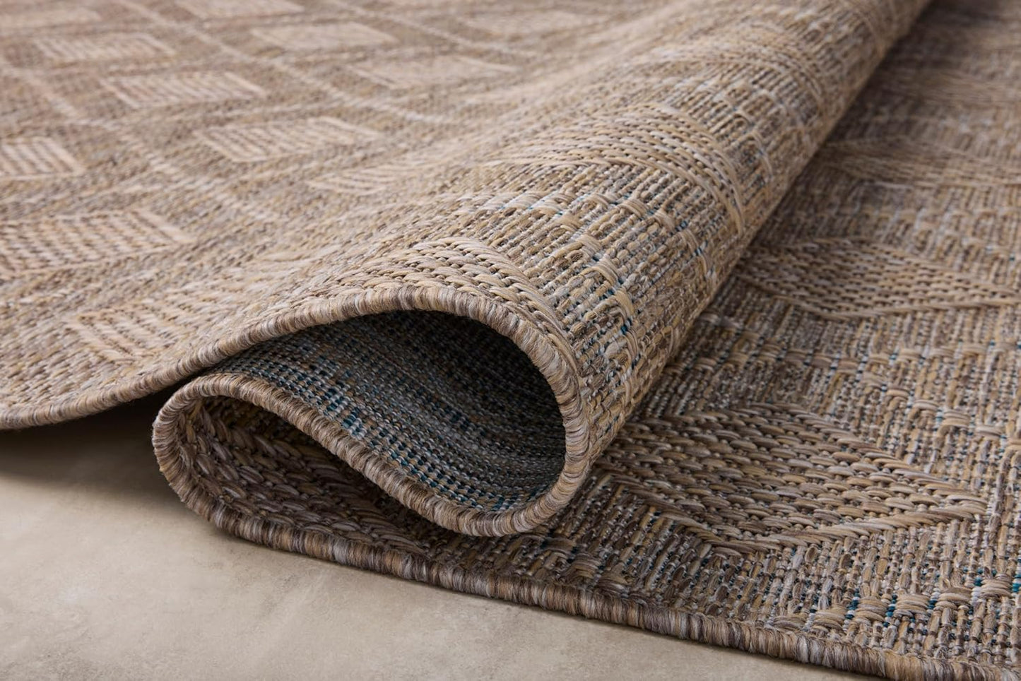 Loloi Amber Lewis Topanga Collection TOP-06 Natural/Mist 7'-10" x 10' Indoor/Outdoor Area Rug