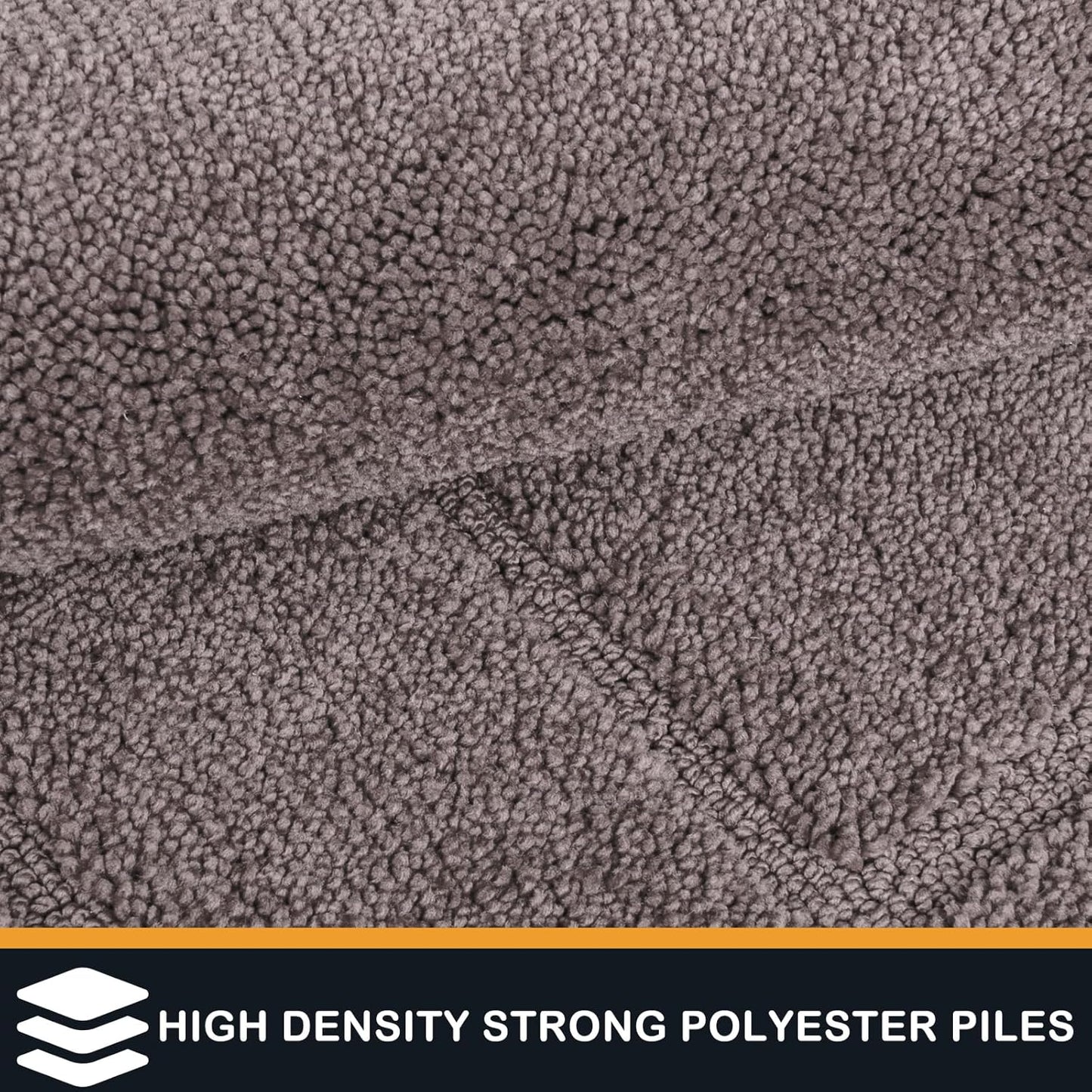 PURRUGS Dirt Trapping Door Mat 24" x 35.5", Non-Slip/Skid Machine Washable Entryway Rug, Dog Doormat, Super Absorbent Welcome Mat for Muddy Wet Shoes and Paws, Grayish Brown