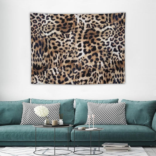 HZOHNAGO Leopard Print Tapestry Nature Wildlife Vintage Cheetah Fur Spot Animal Skin Wild Animals Spots Printed Wall Tapestry Painting Wall Hanging for Bedroom Living Room Dorm 40" W x 30" H