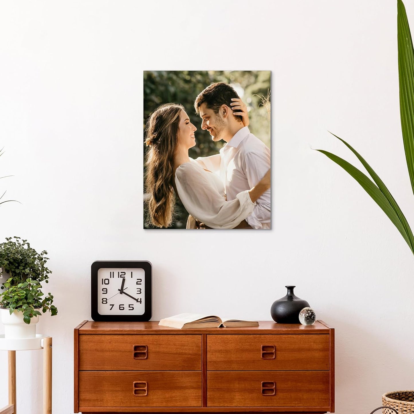 WayToLight Custom Canvas Prints with Your Photos Framed Personalized Picture Canvas Prints Wall Art Ideal for Home Decor Christmas Family Gifts (8" x 10")