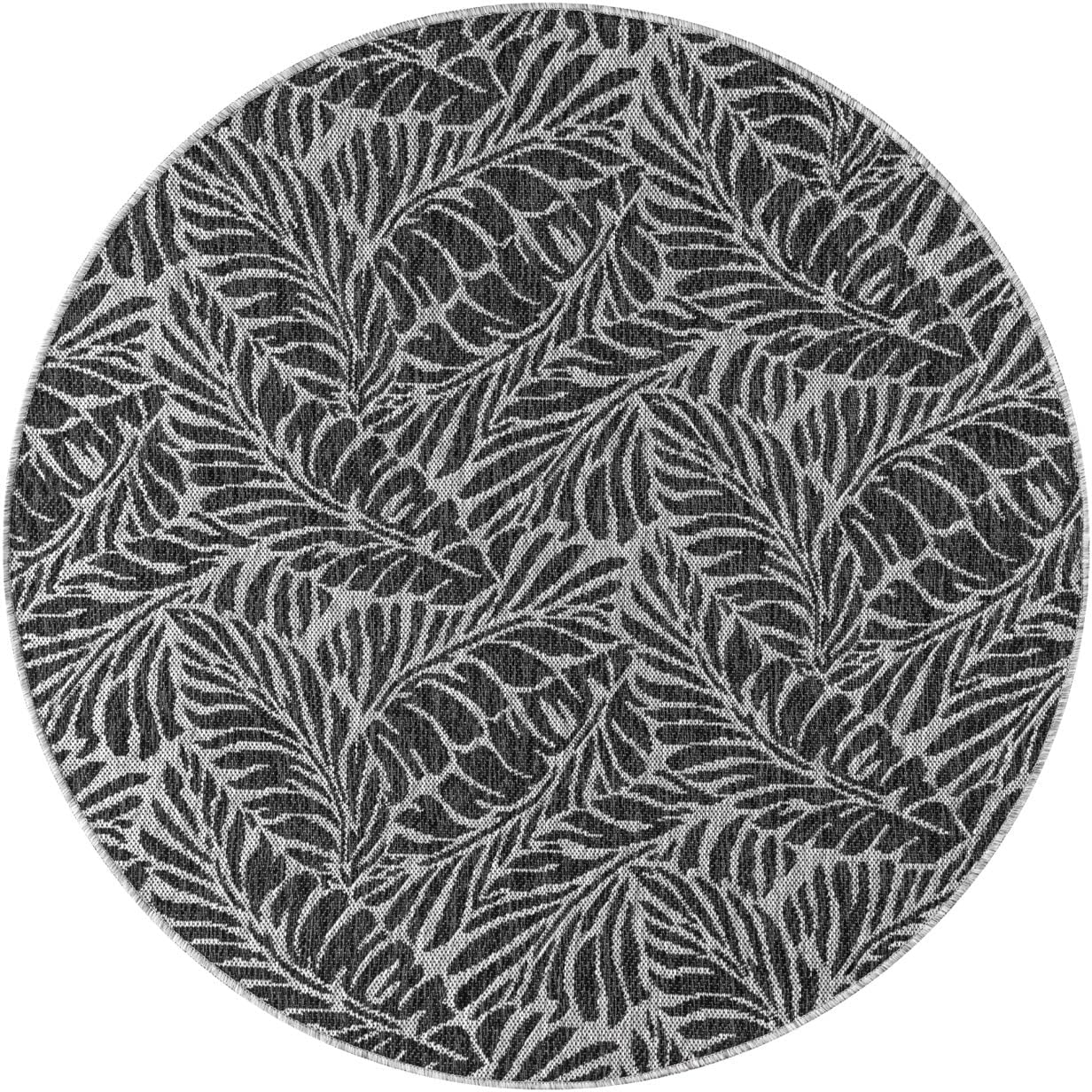 Keen Home Design Terrace Outdoor Round Rug - 5ft Round Washable Indoor/Outdoor Rug for Patio, Kitchen, Balcony, Beach, Garden, Deck and Porch, Size: 5'3" Round