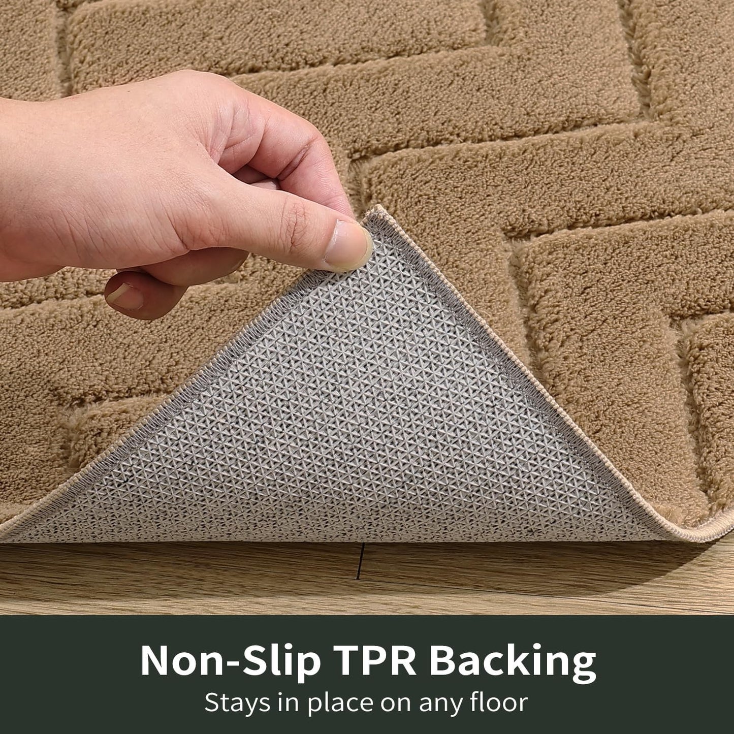 Stiio Front Door Mat Indoor Outdoor Entrance 20x31.5 Inches, Non Slip Washable Entry Rug, Dog Doormat, Absorbent Entrance Mat for Front & Back Door, Muddy Wet Shoes & Paws, Brown