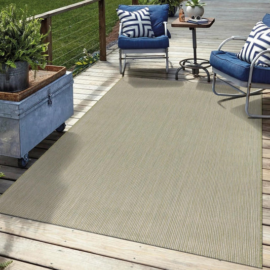 Keen Home Design Terrace Outdoor Area Rug - 9x12 Washable Indoor/Outdoor Rug for Patio, Kitchen, Balcony, Beach, Garden, Deck and Porch, Size: 8'10"x12'